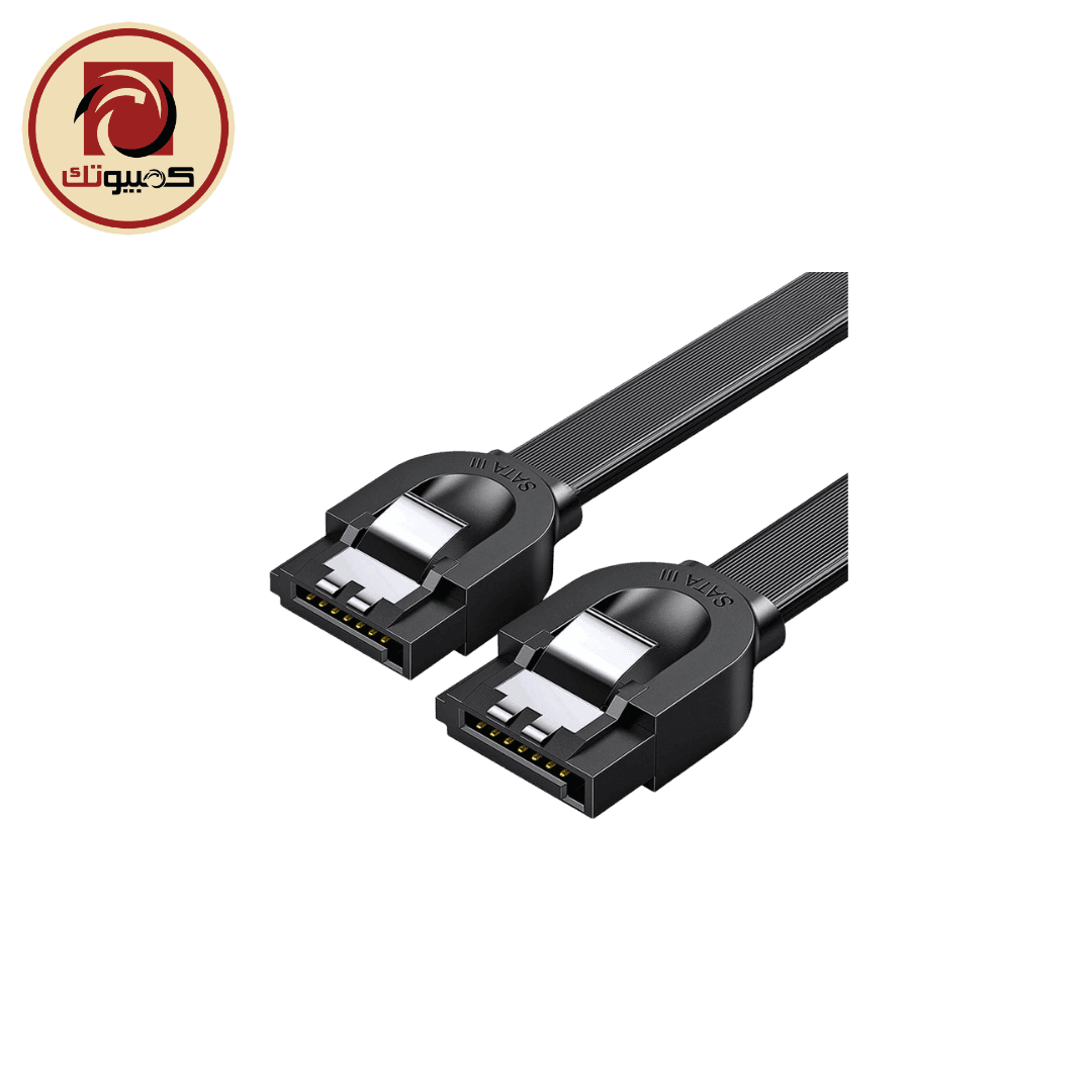 UGREEN US217 SATA III Data Cable – 0.5M High-Speed 6Gbps SATA 3.0 Cable, Black