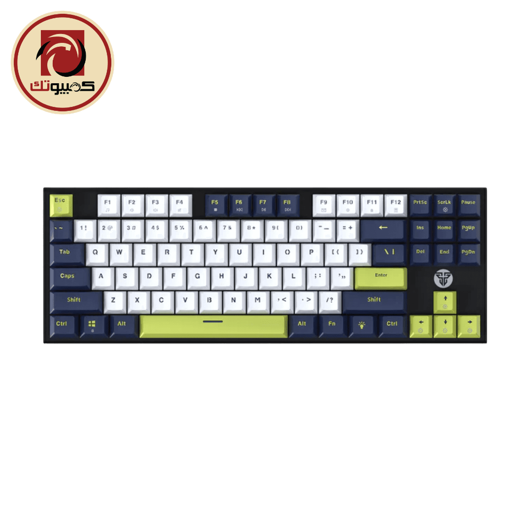كيبورد جيمنج ميكانيكي فانتك ATOM87S MK877S إصدار MORI، أبيض