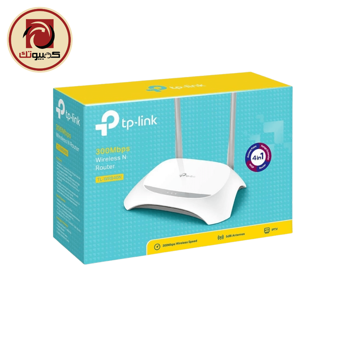 TP-Link TL-WR840N 300Mbps Wireless N Router & AccessPoint – Wi-Fi 4, 4 Fast Ethernet LAN Ports