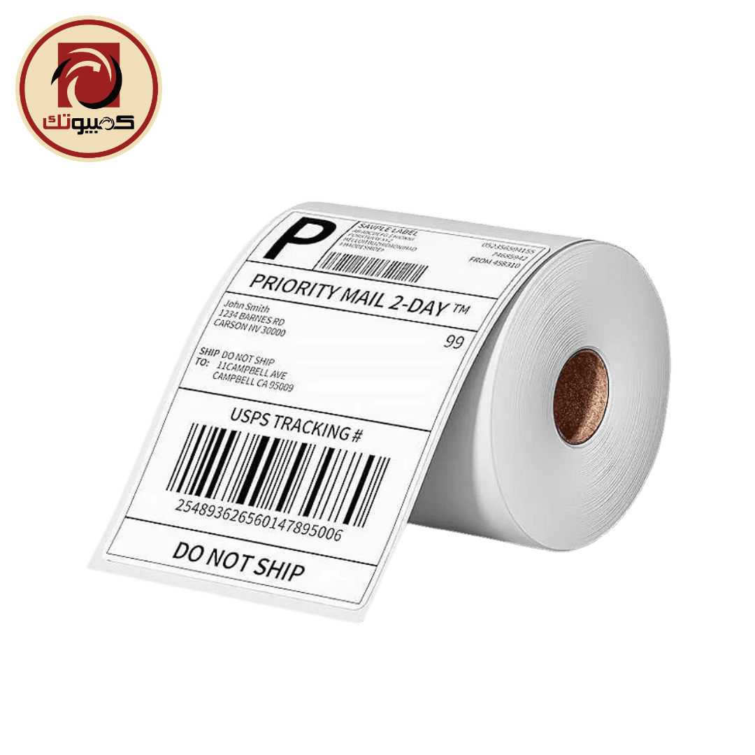 Barcode Label Rolls – Adhesive Labels For Barcode Printers, 1 Roll Size 10 CM X 15 CM, Roll Contains 500 Labels