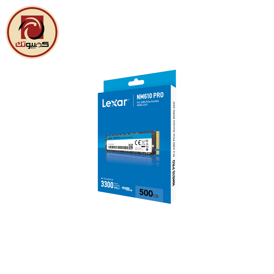 Lexar NM610 PRO 500GB PCIe Gen3 x4 NVMe M.2 SSD – LNM610P500G-RNNNG