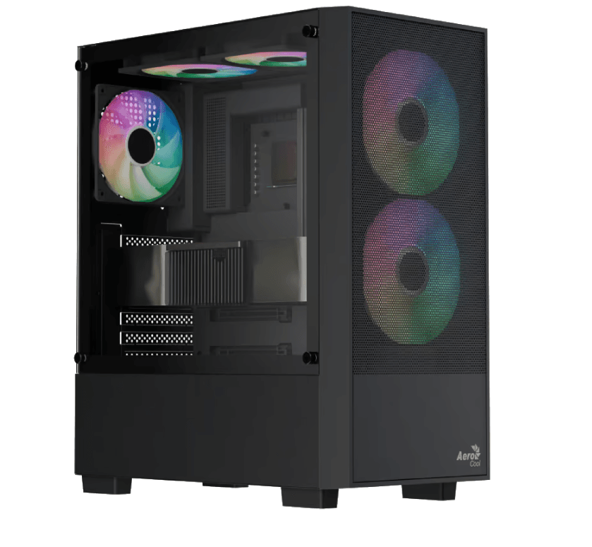 Aerocool B508A Argb Flow + Lux 550w 80 Plus Bronze Mid Tower Case (5 Fan ARGB)