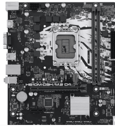 Asus San Flag H610M-D3H/M.2 D4 Motherboard New Tray – 1 Yr Warranty