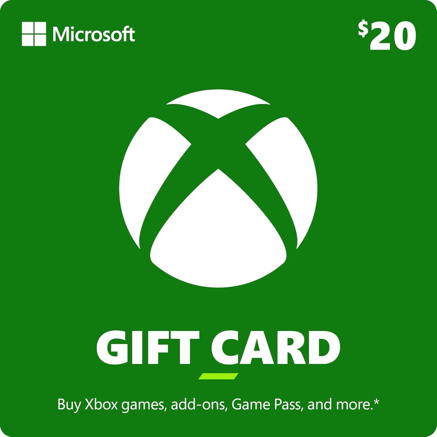 $20 Xbox Gift Card [Digital Code]