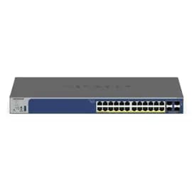 Netgear GS728TXP Stackable Smart PoE+ Switch 28-Port Gigabit Ethernet with 4 SFP+ Ports 190W