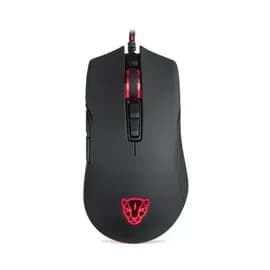 ماوس جيمنج MotoSpeed V70 بإضاءة RGB بدقة 6400 - أسود