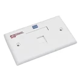 Premium Line 121721110 USA Face Plate, 1 Port, White