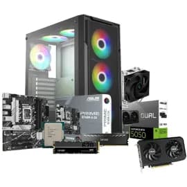 Intel Core i5-14400F Tray Asus Prime B760M-A D4 Motherboard 512GB SSD 16GB RAM RTX 5050 OC 8GB Xander Hulk MESH ​Case With 700W ARGB DeepCool AG300 CPU Cooler