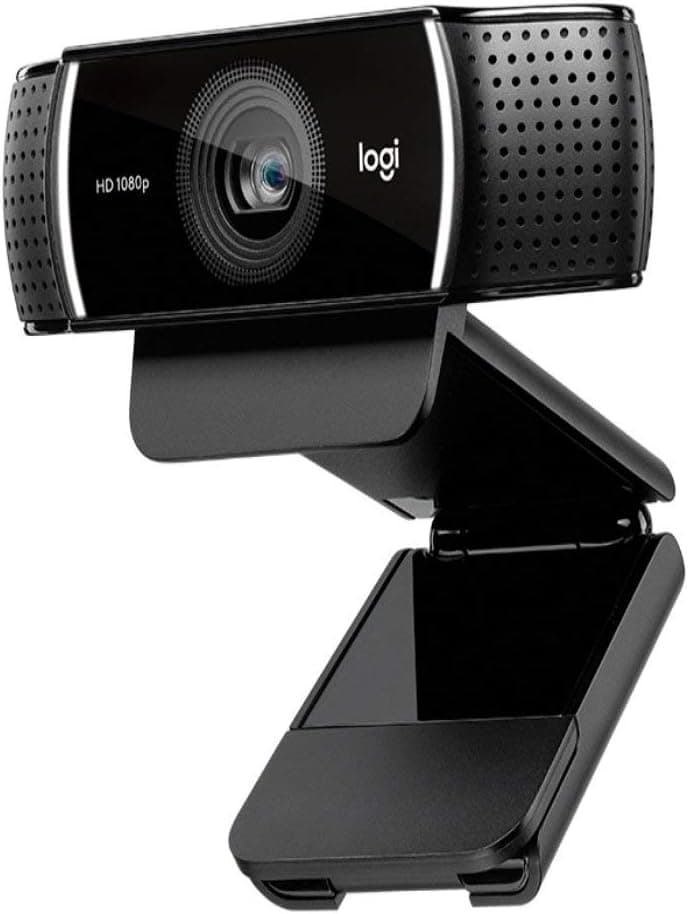 WEBCAM Logitech C922 PRO-1080P-for HD Video Streaming Recording 720P at 60FPS-Compatible with Windows 8 /macOS 10.10 / 1 YEAR