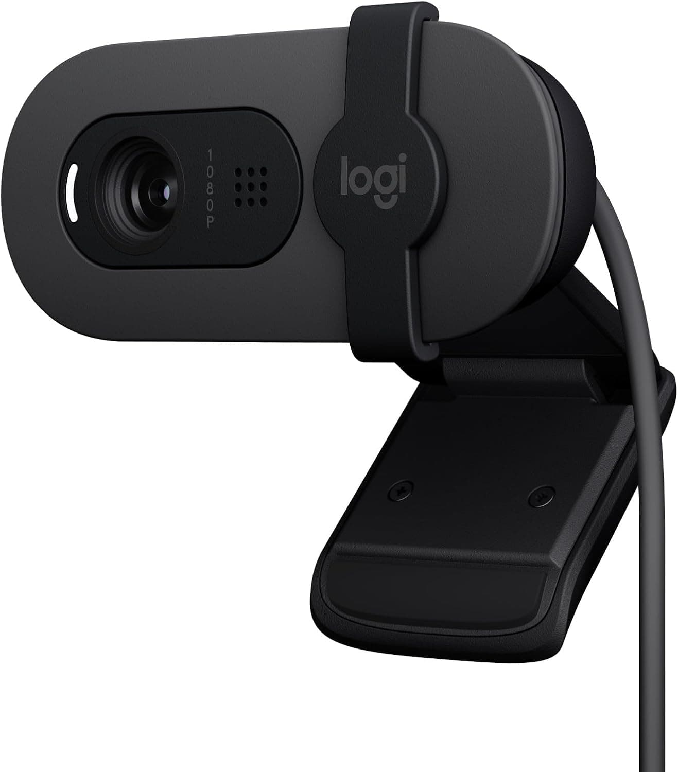 Webcam LOGITECH Brio 100 Full HD 1080p Made for Meetings and Works for Streaming – GRAPHITE-Compatible with Windows 10 or later/ macos 10.15 or later-1year