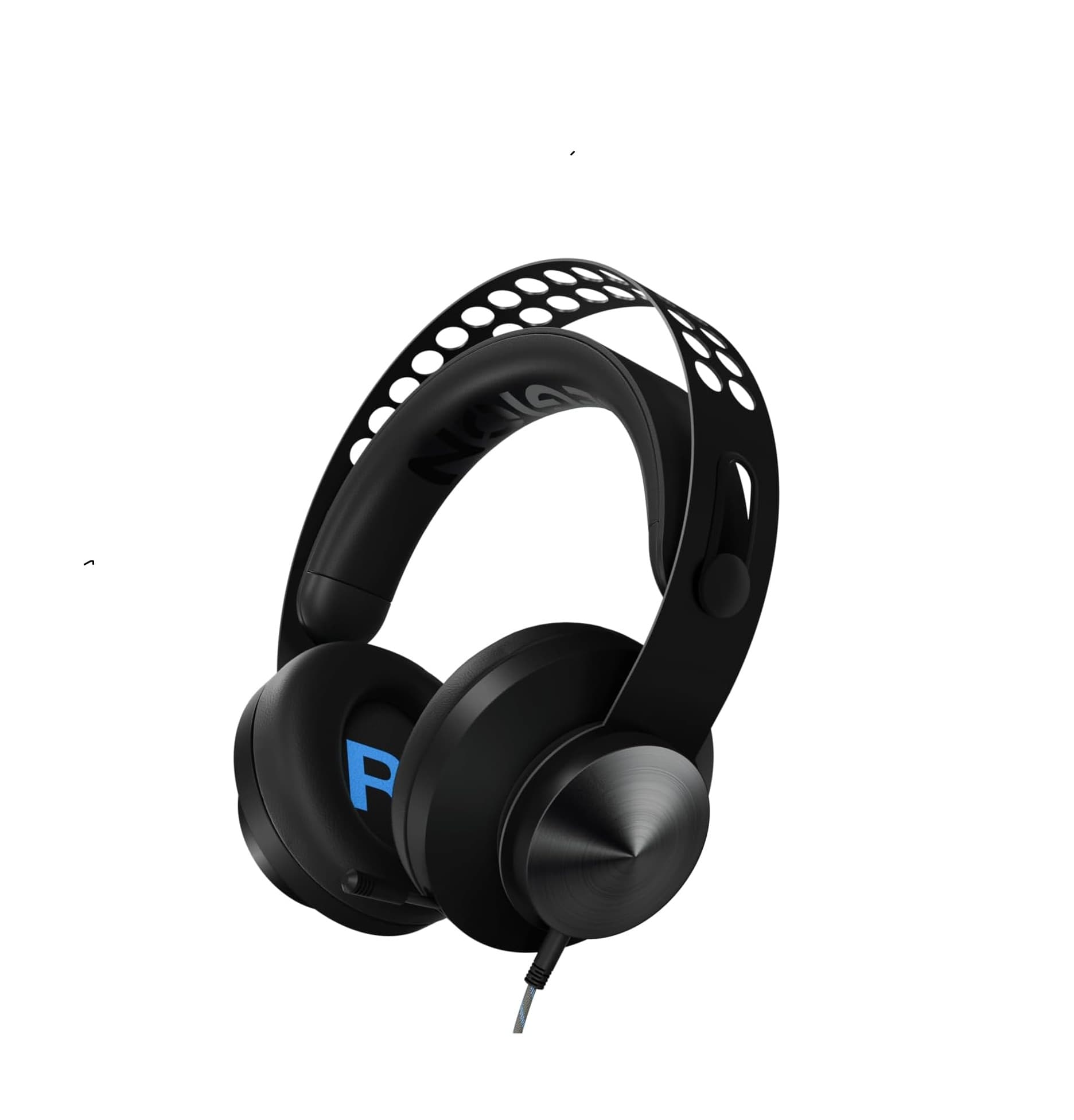 Headset Lenovo Legion H300 Stereo Gaming  Noise.Cancelling  – realistic audio & lightweight with  Memory Foam-50 mm drivers – volume control – mute button – Wired Single 3.5 mm braided 1.8 m cable -Add convert Single 3.5 mm-1Year