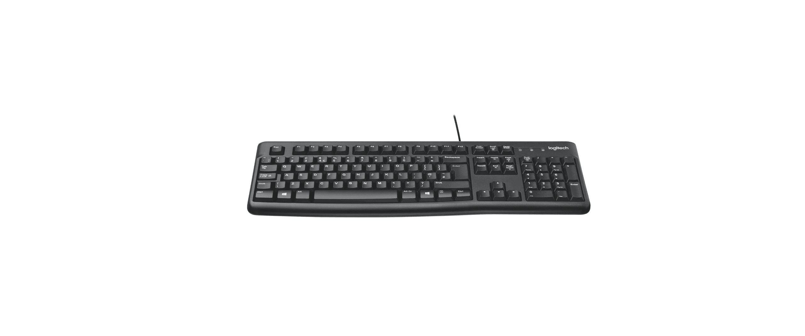 LOGITECH K120 ERGONOMIC DESKTOP USB WIRED KEYBOARD