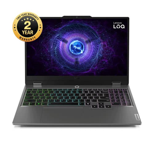 LENOVO LOQ 15IRX9 83DV008QED LAPTOP intel COR i7-13650HX ,16GB DDR5, HARD SSD512, NVIDIA RTX 3050 6GB, 15.6 FHD 100% SRGB, Dos, 2YEAR