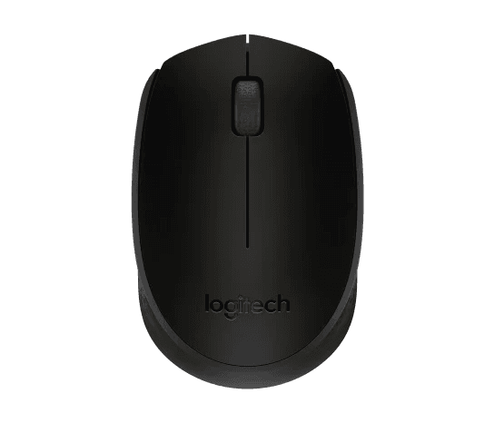 Logitech M170 Wireless Mouse,2.4 GHz, 1000 DPI 12-Months Battery Lif, BLACK, 2YEAR