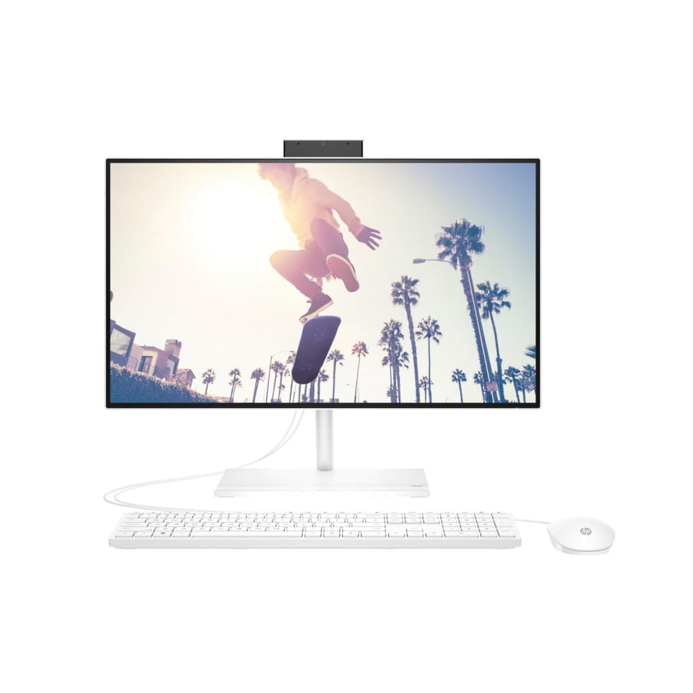 HP All in One 24 CB1023NH INTEL CORE I5-1235U, 8GB RAM ,512GB SSD ,23.8 FHD TOUCH SCREEN, DOS, 1YR, WHITE, (6V337EA#BH5)