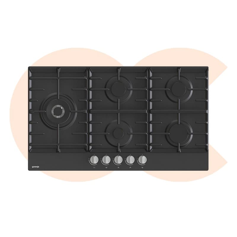 Built-In Hob Gorenje  in Gas  90 cm Black Model GW951MB