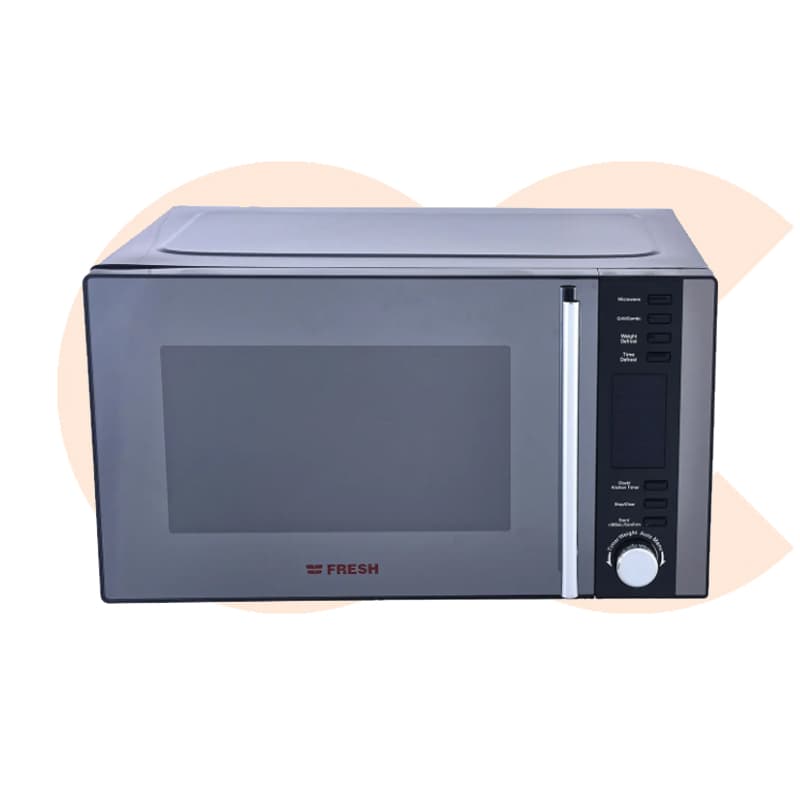Fresh Microwave 28 Litre 900 Watt in Silver Color Without Grill Model SOLO FMW-28EC-B