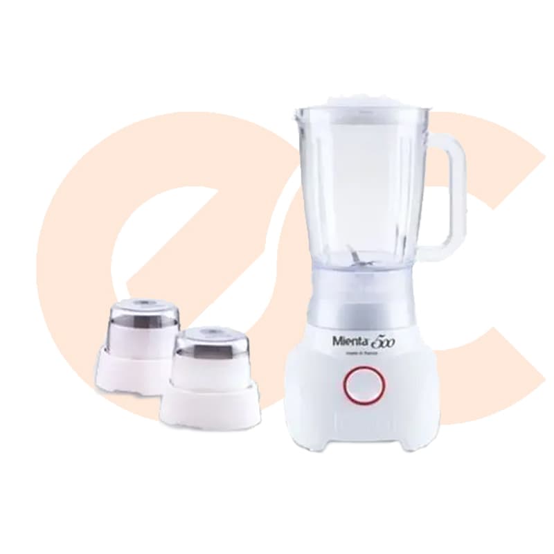 Mienta Blender With Grinder And Mill 500 Watt, White Model BL1251A
