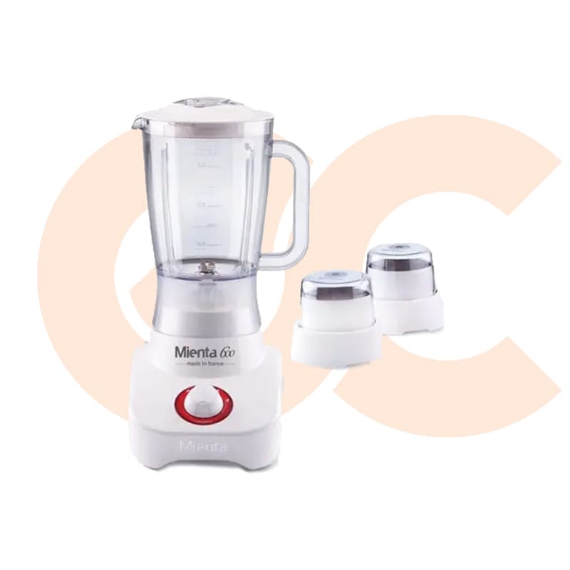 Mienta Blender White 600W with grinder and grater Model BL1221A