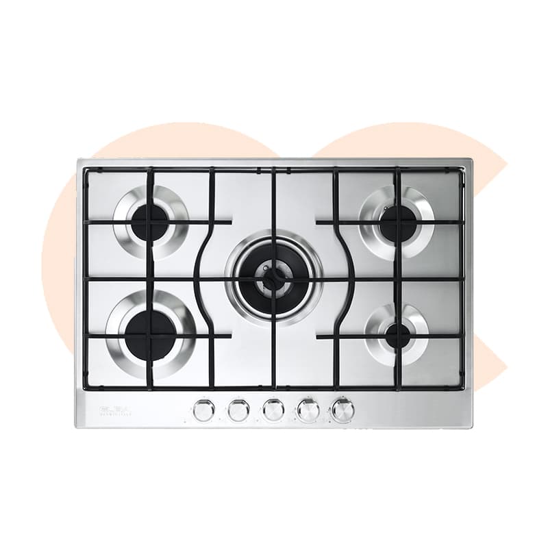 Built-In Hob Elba  75 cm Stainless Steel-ELIO 75-545 L
