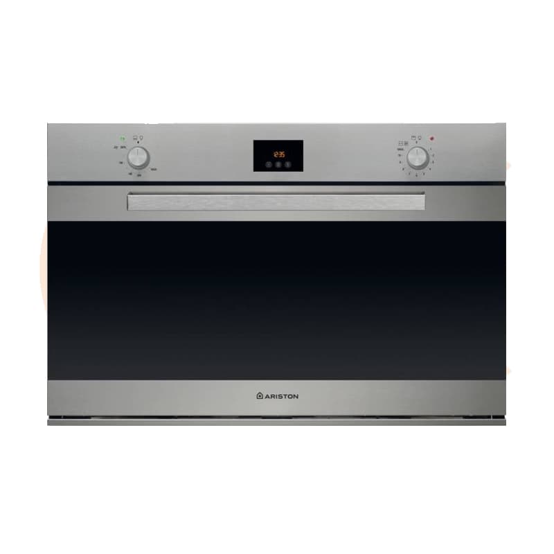 Ariston Built in Gas oven Electric Grill 90 cm Digital Timer Stainless Steel Model GESM 55 IX 30