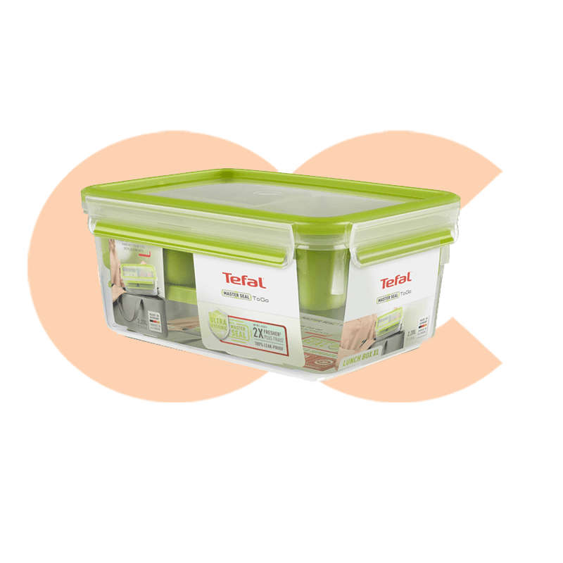 لانش بوكس تيفال Masterseal To Go سعة 1.3 لتر اخضر 4168430010917