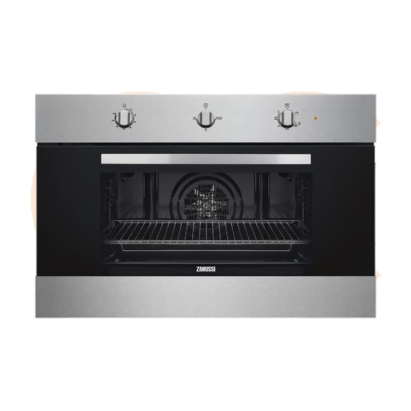 Zanussi Built in Gas oven Electric Grill 90 cm Stainless Steel Model ZOG9990X