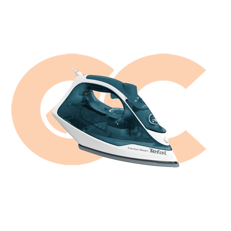 Steam Iron Tefal 2200 Watt Express Steam Green Model FV2831E2