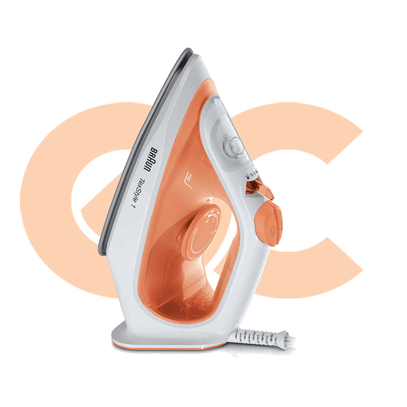 مكواة براون Texstyle 1، 1900 وات، أبيض/برتقالي SI1009OR