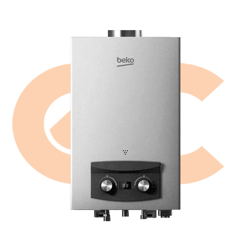 Beko GAS Water HEATER 6 LITRE With Digital Adaptor Silver Model BGWH 6LS