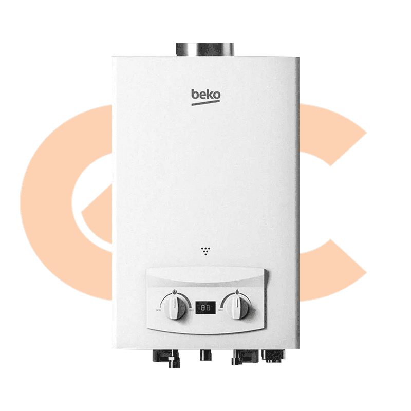 Beko GAS Water HEATER 10 LITRE With Digital Adaptor White Model BGWH 10LW