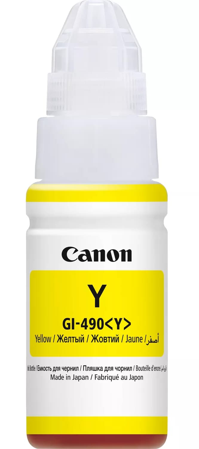 عبوة حبر كانون GI-490، اصفر