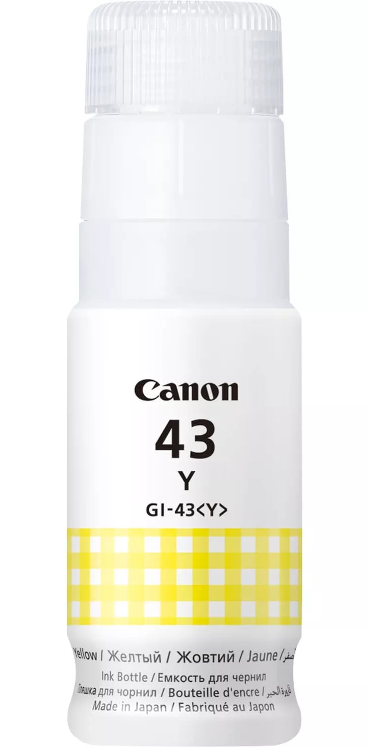عبوة حبر كانون GI-43Y، اصفر