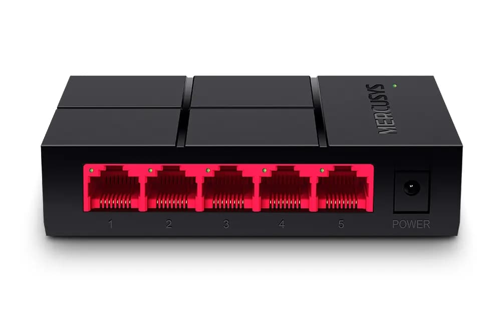 ميركوسيس ديسكتوب سويتش، 5 منافذ، 1000 ميجابت، أسود، MS105G