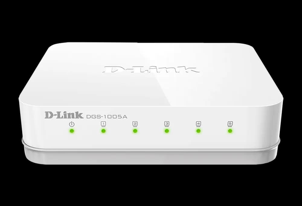 دي لينك ديسكتوب Unmanaged سويتش، 5 منافذ، جيجابت، أبيض، DGS-1005A