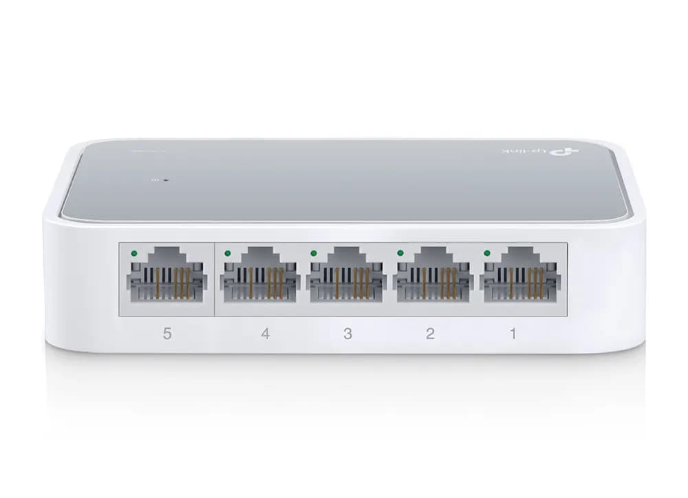 تي بي لينك ديسكتوب سويتش، 5 منافذ، 100ميجابت، أبيض، TL-SF1005D