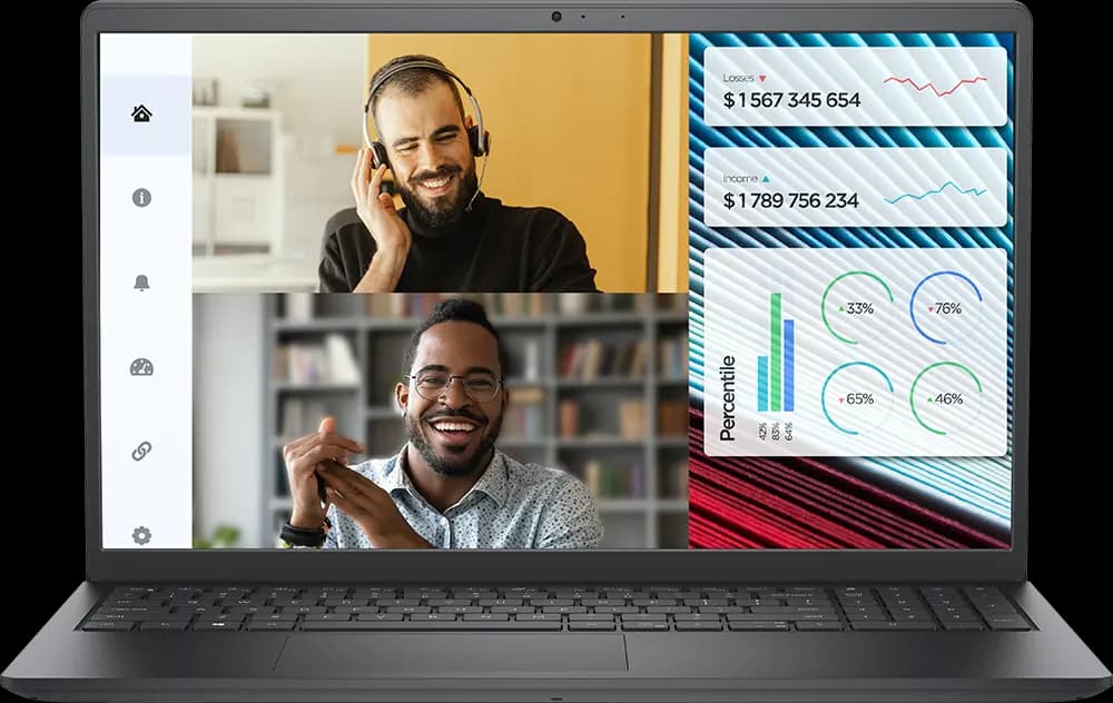لابتوب ديل Vostro 3520، الجيل 12، معالج انتل Core I5-1235U، رام 8GB، هارد 256GB SSD، كرت شاشة انتل UHD مدمج، شاشة 15.6 بوصة HD، اوبونتو، أسود
