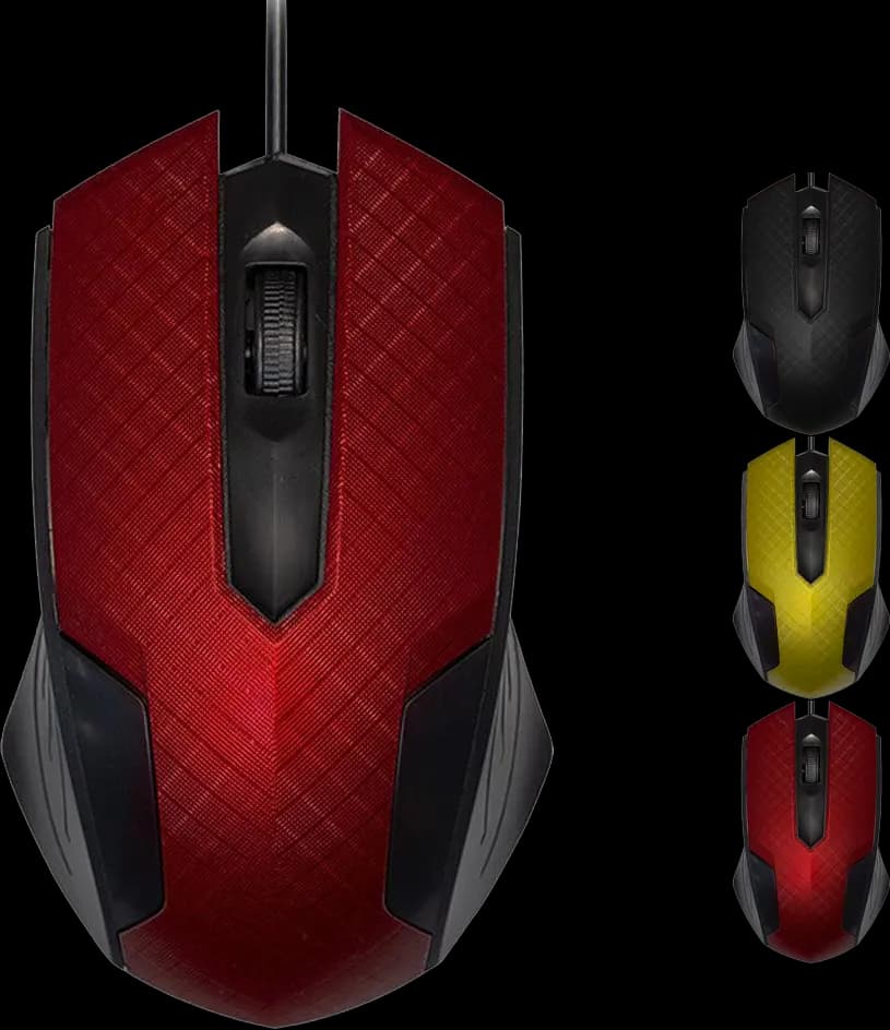 Wired Mouse Gamma, USB Interface, 800DPi, Multi-Color, M-62