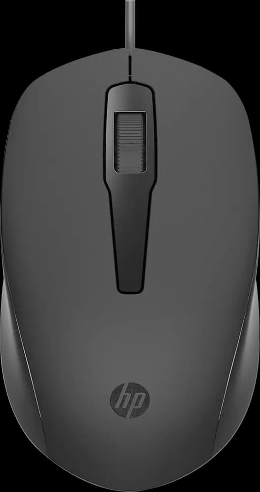 ماوس اتش بي 150 سلكي، USB Type-A، 1600 DPI، أسود