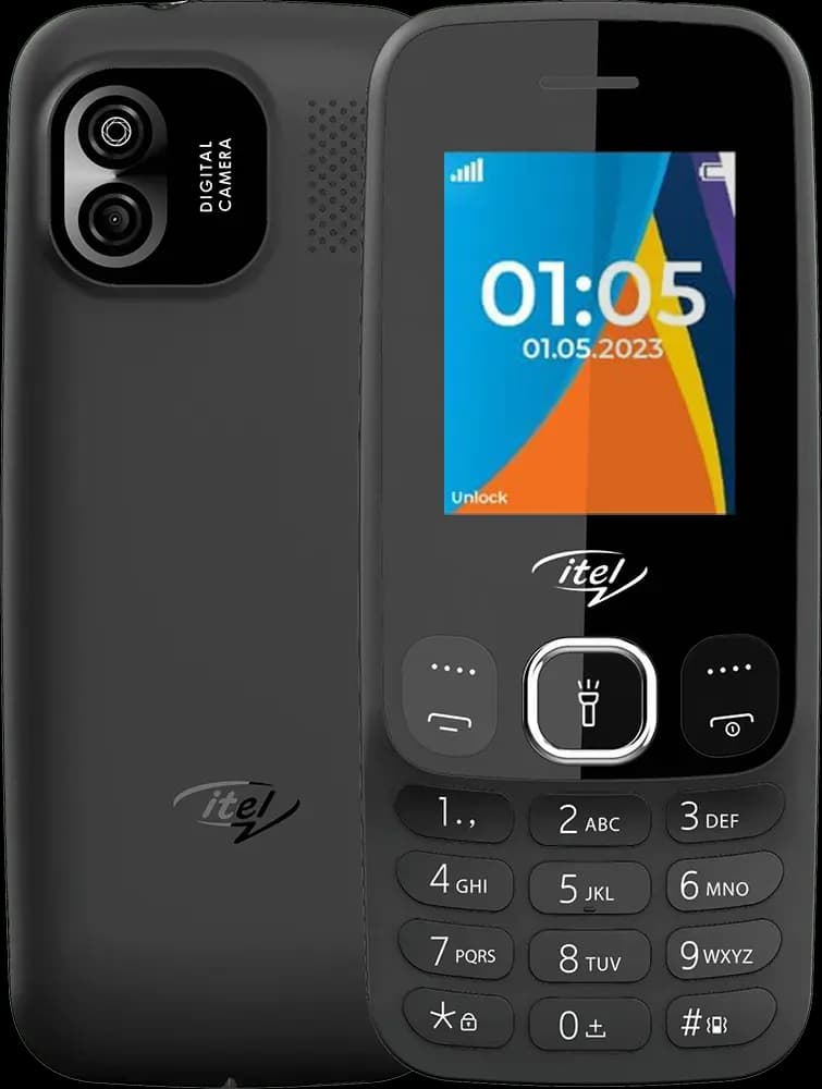 Itel IT2166 Dual SIM Mobile, 4MB Internal Memory, 4MB RAM, Black