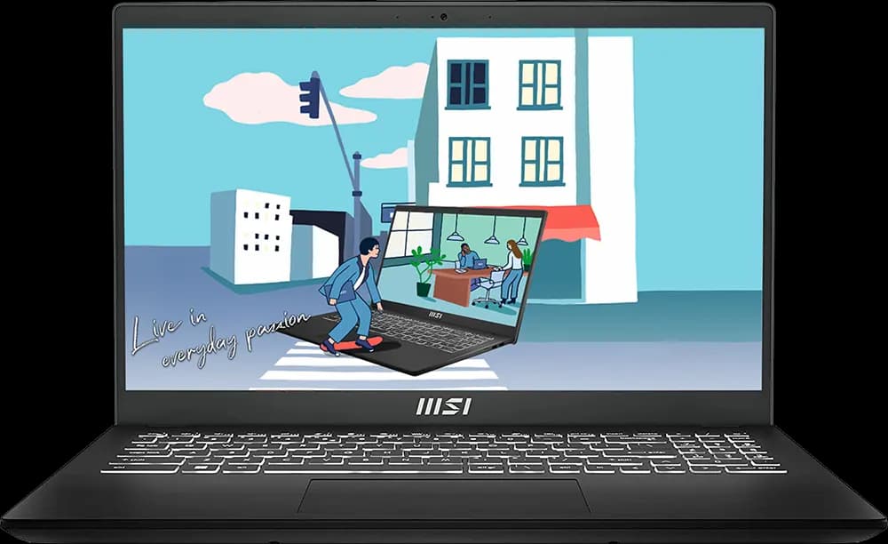 لابتوب ام اس اي Modern 15 H B13M-088XEG - معالج انتل Core i7-13620H الجيل الثالث عشر - رام 8GB - هارد 512GB SSD - كرت شاشة انتل Iris Xe مدمج - شاشة 15.6 بوصة FHD - نظام دوس - لون أسود كلاسيك