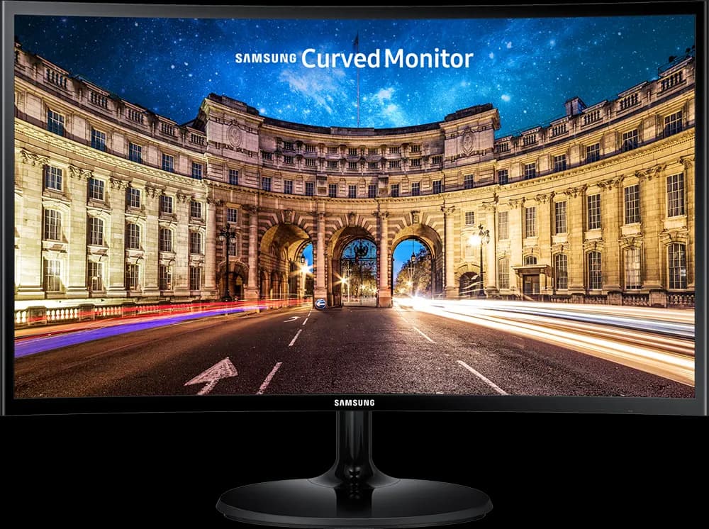 شاشة سامسونج جيمنج 27 بوصة منحنية LED، Full HD، 60Hz، HDMI، أسود، C27F390FHM