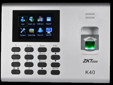 جهاز بصمة zkteco  ببصمة الأصبع، فضي ، ZKT K40 PRO