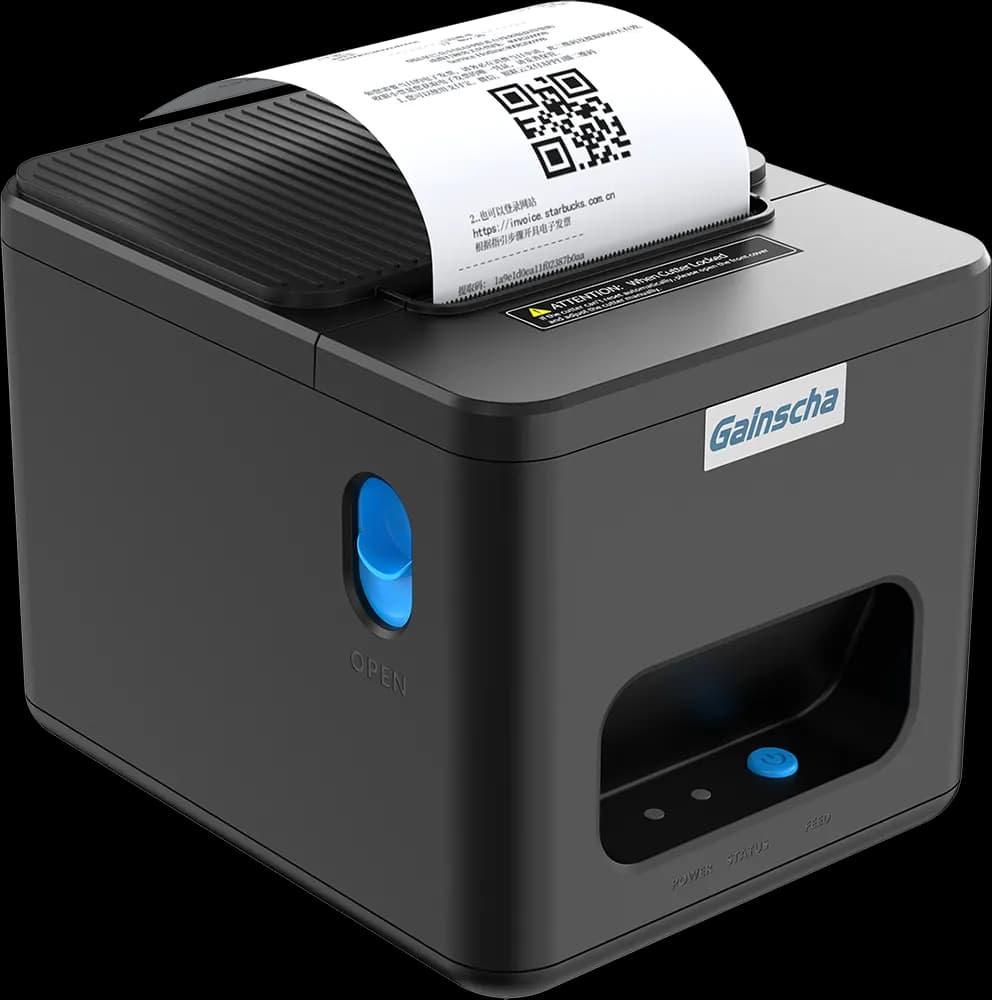 طابعة فواتير حرارية جاينشا، احادية اللون، USB، اسود، GA-E200I