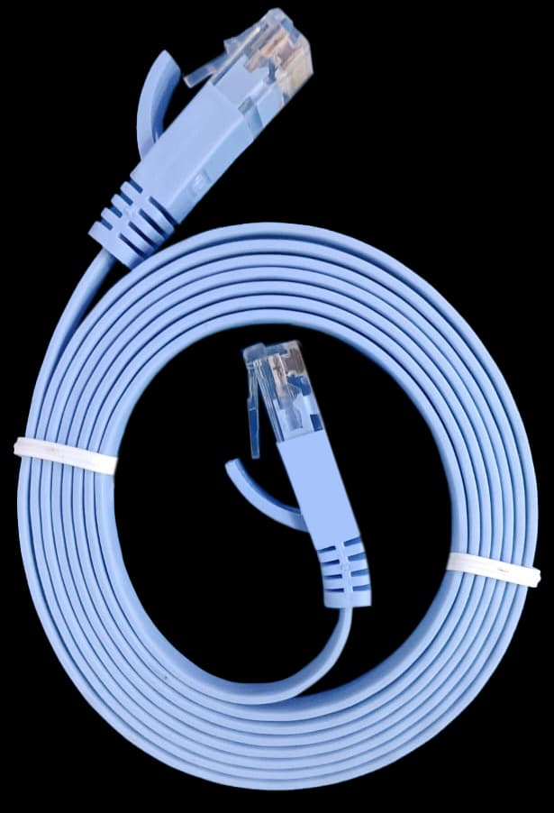 كابل نقل بيانات عالي السرعة من هافيت ، Cat 6 فلات ، نحاسي ، بطول 1.5 متر ، أزرق