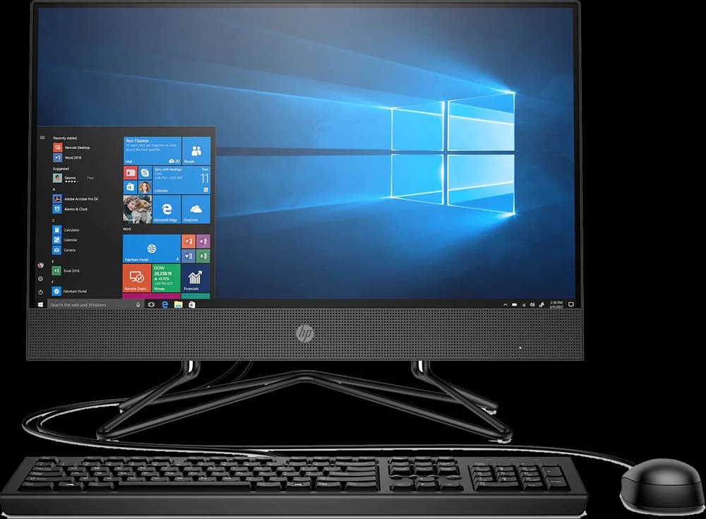كمبيوتر مكتبي اتش بي الكل في واحد جي4 22-295D6EA ، معالج Intel Core i5-10210U، رامات 4 جيجابايت، هارد ديسك 1 جيجابايت HDD ، كارت شاشة Intel UHD 620، شاشة FHD مقاس 21.5 بوصة، نظام تشغيل دوس، أسود