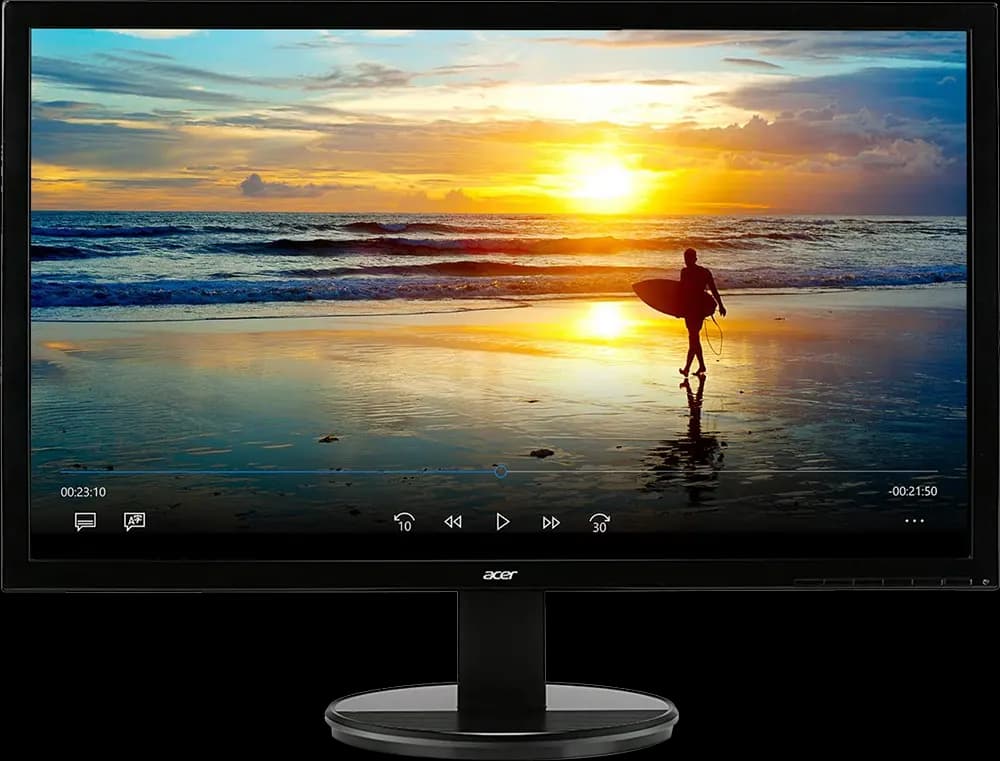 شاشة كمبيوتر ايسر، LED، 19.5 بوصة، TN، دقة HD، تردد 60Hz، أسود، K202HQL
