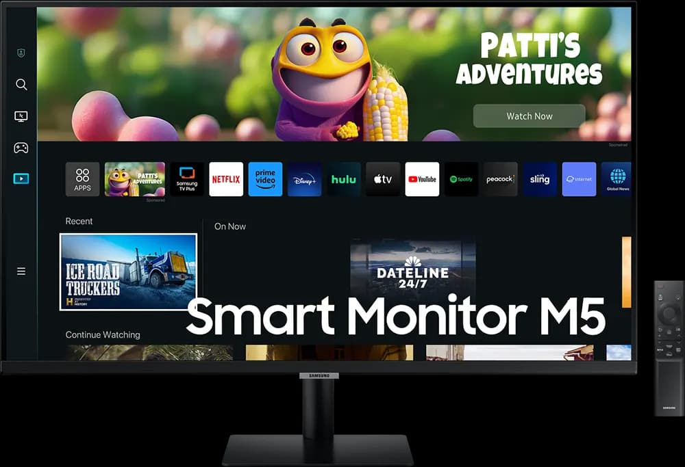 شاشة سامسونج جيمنج ذكية 32 بوصة LED، دقة FHD، لوحة VA، أسود، LS32CM500EMXEG