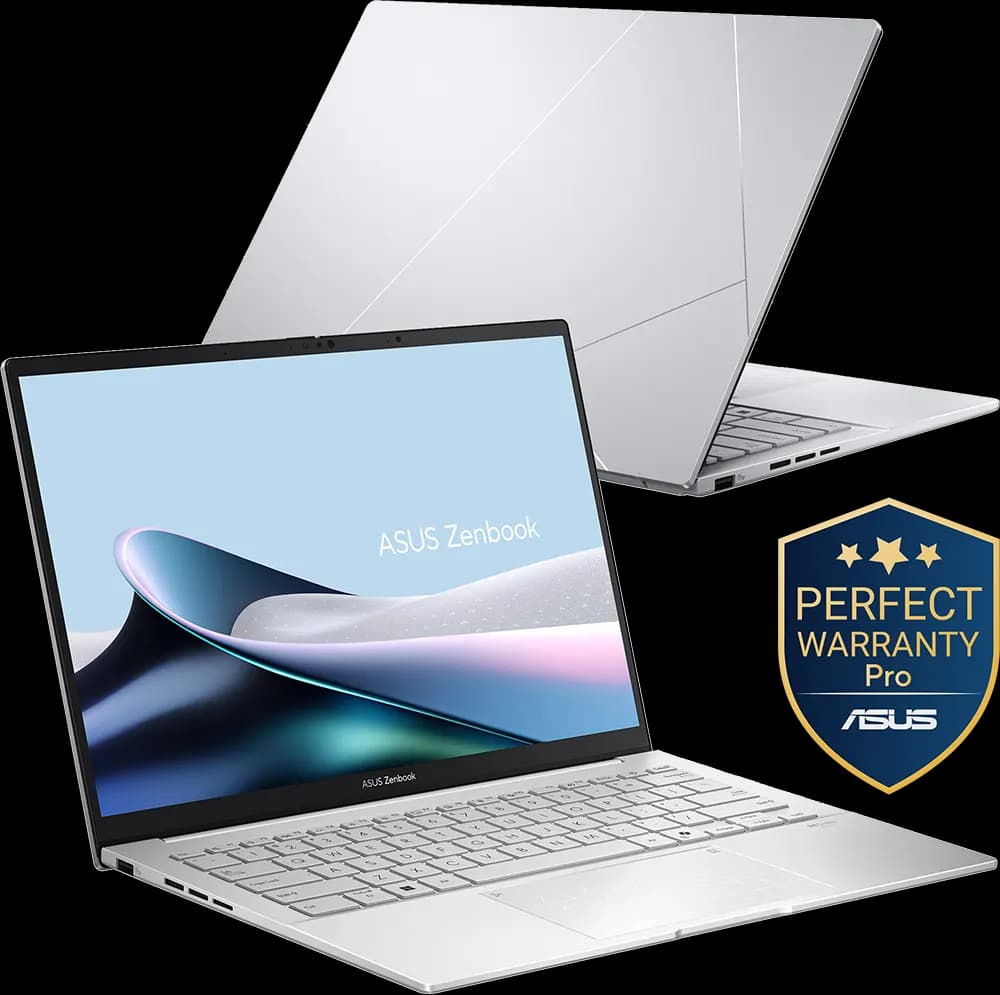 لابتوب اسوس Zenbook 14 OLED UX3405CA-PZ009W انتل كور Ultra 9-285H، رام 32GB، هارد 1TB SSD، كرت شاشة انتل® Arc™ مدمج، شاشة 14.0 بوصة OLED، ويندوز 11 هوم، فضي فوجي