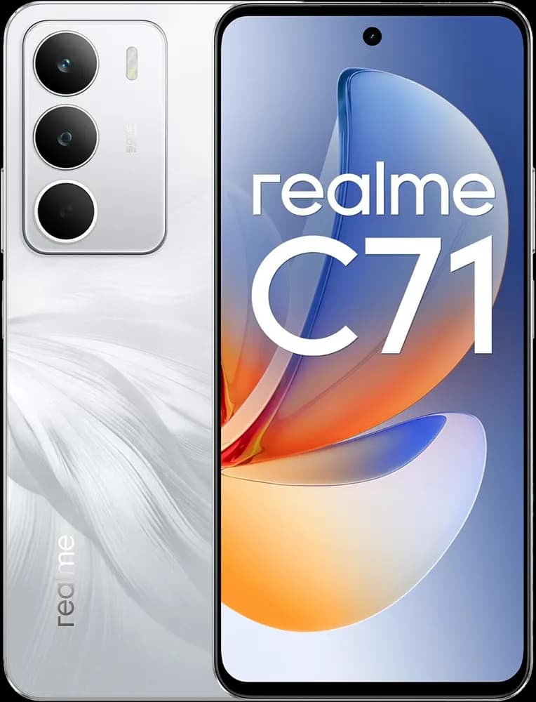 موبايل ريلمي C71 ثنائي الشريحة، ذاكرة 256 جيجابايت، رامات 4 جيجابايت، شبكة الجيل الرابع إل تي إي، أبيض